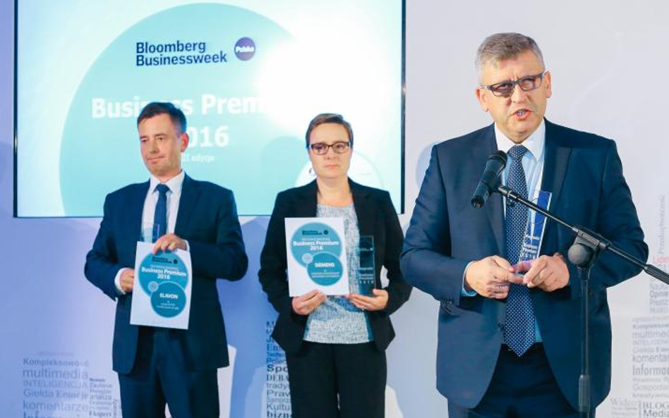 Od lewej: Rafał Gołębiewski, Elavon; Dominika Bettman, Siemens; Leszek Niemycki, Deutsche Bank Polsk