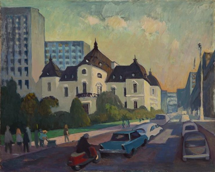 Helena Krajewska namalowała pałac Radziwiłłów, siedzibę Muzeum Lenina.