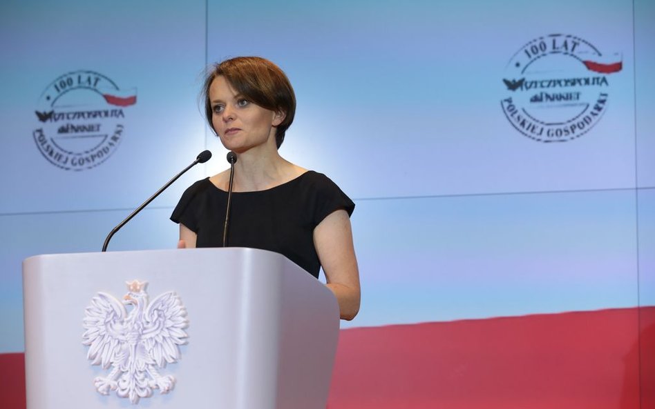 Jadwiga Emilewicz, minister przedsiębiorczości i technologii.