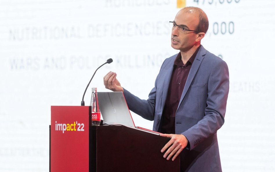 Historyk prof. Yuval Noah Harari podczas majowego kongresu Impact'22 w Poznaniu