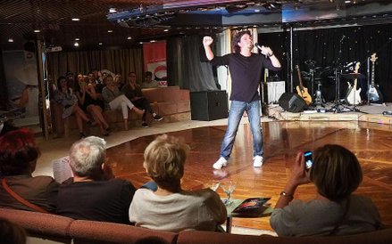 Wiczórorem rozśmieszał dowcipami kabareciarz Mariusz Kałamaga.