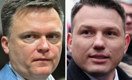 Marszałek Sejmu, lider Polski 2050 Szymon Hołownia i prezes Nowej Nadziei, jeden z liderów Konfedera