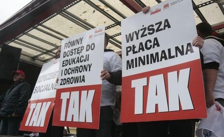 Warszawa: Dwugodzinny protest związkowców