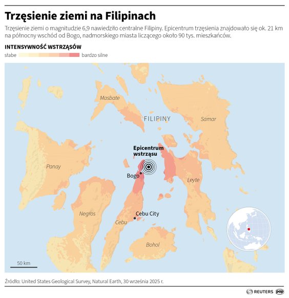 Trzęsienie ziemi na Filipinach