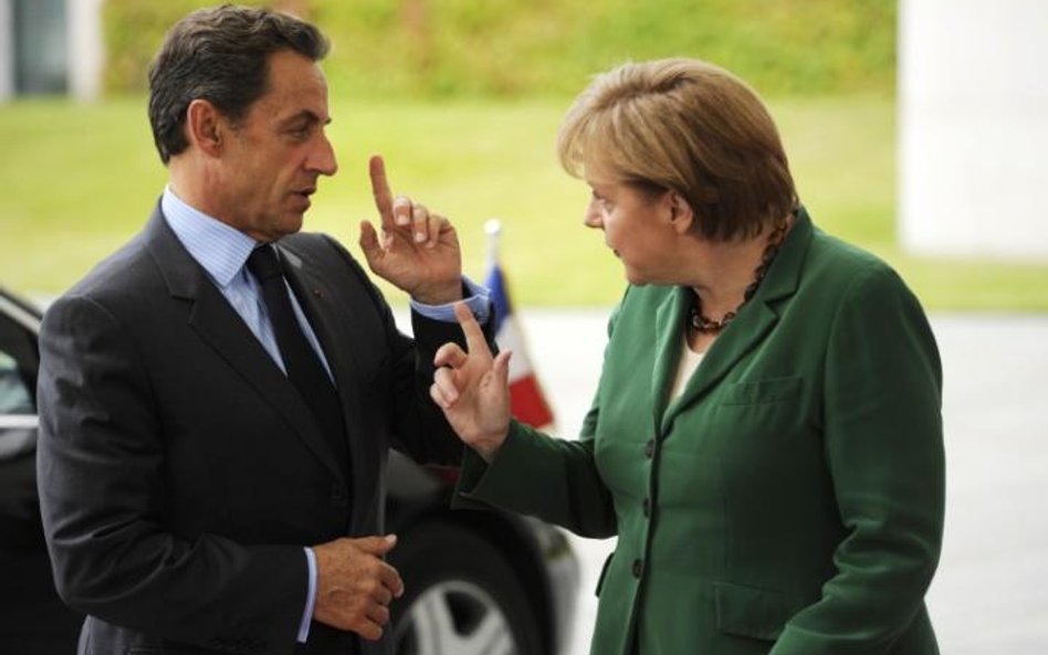 Nicolas Sarkozy i Angela Merkel