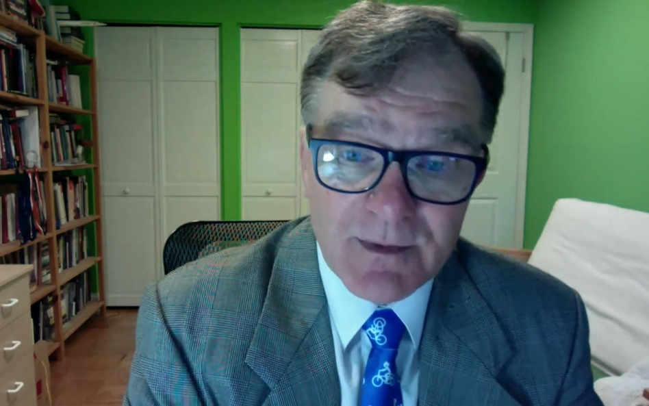 prof. Leszek Sibilski, polski socjolog pracujący w USA, pomysłodawca Światowego Dnia Roweru ONZ