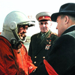 Jurij Gagarin przed startem w kosmos (Wostok 1, 12 kwietnia 1961 r.) spotkał się z marszałkiem Kirił