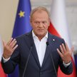 Premier Donald Tusk podczas konferencji prasowej w KPRM po posiedzeniu rządu w Warszawie, 28 sierpni