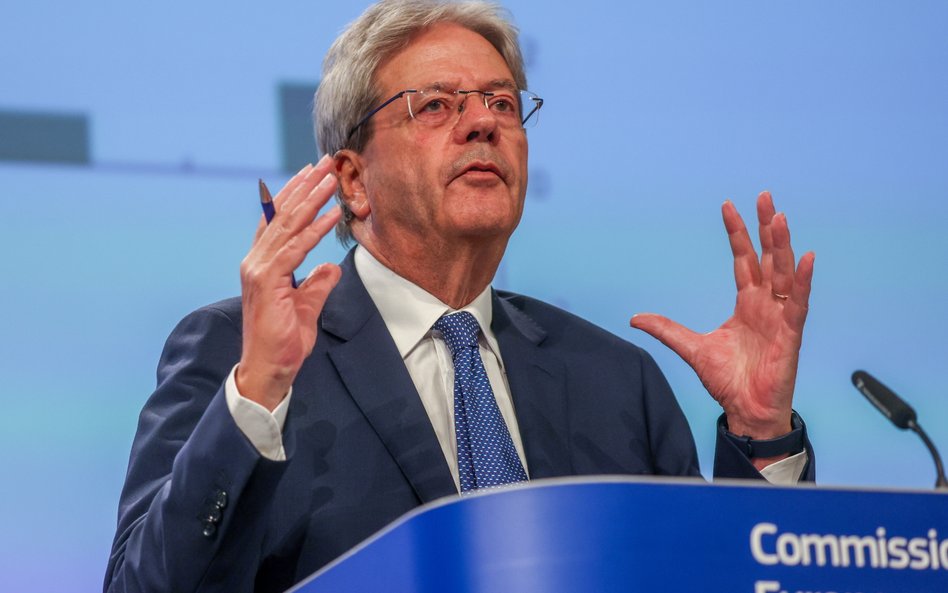 Paolo Gentiloni, unijny komisarz ds. gospodarki.