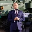 Prezydent Karol Nawrocki podczas Międzynarodowego Salonu Przemysłu Obronnego w Kielcach