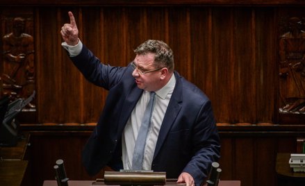 Michał Wójcik zaatakował marszałka Szymona Hołownię, któremu zarzucił, że to co robi odmawiając udzi