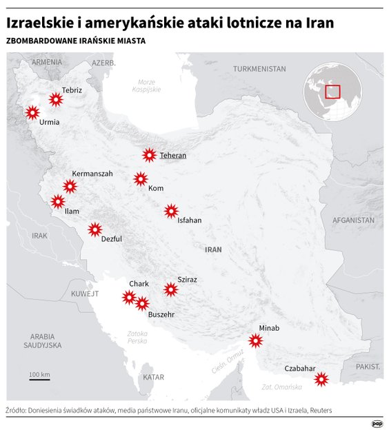 Izraelskie i amerykańskie ataki na Iran z 28 lutego 2026 roku