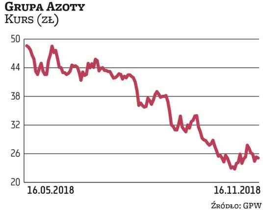 Dużo wyższa od oczekiwanej przez rynek strata netto (117 mln zł) Grupy Azoty przełożyła się na 7-pro