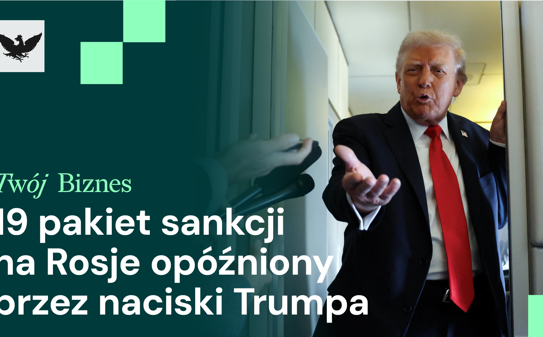 Sankcje na Rosję opóźnione, spór CDU–SPD i propozycja reparacji Prezydenta