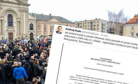 Andrzej Duda skomentował Marsz Tysiąca Tóg. "Najbardziej mordercza jest hipokryzja"