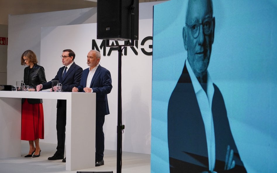 Prezentacja wyników finansowych Mango za 2024 roku w marcu tego roku – przedstawiciele władz firmy w