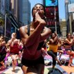 Joga na Times Square
