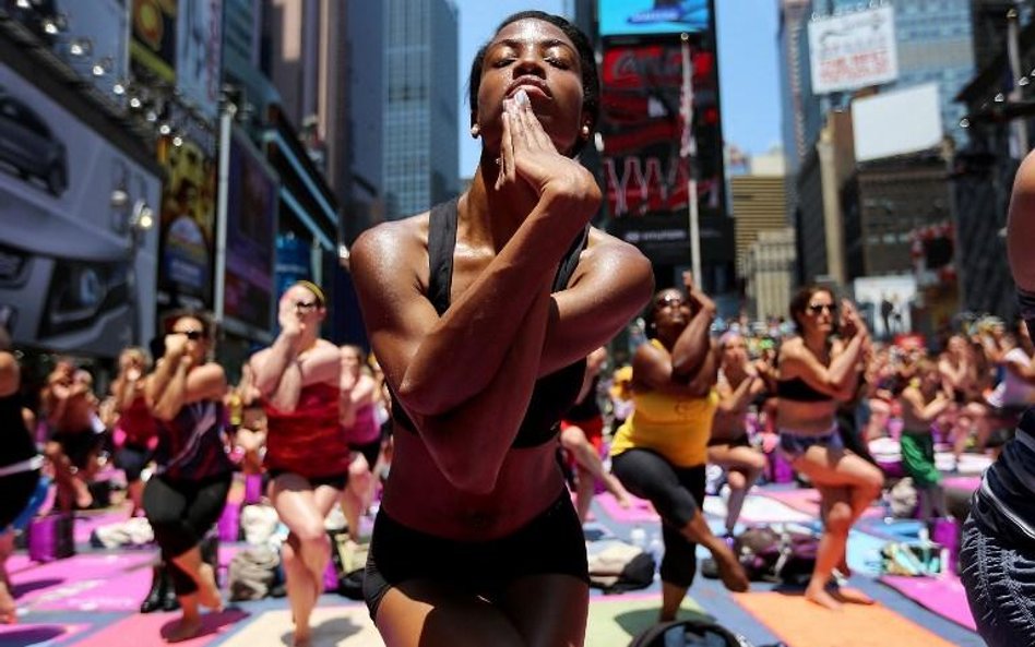 Joga na Times Square