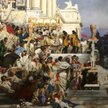 Henryk Siemiradzki, "Pochodnie Nerona", olej, 1876, zastąpiły "Hołd Pruski" Jana Matejki
