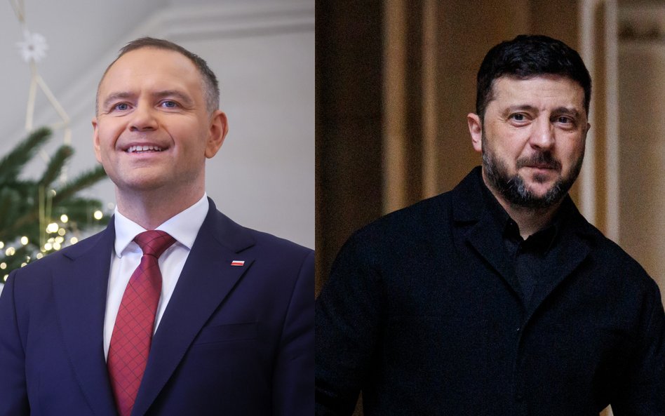 Karol Nawrocki i Wołodymyr Zełenski