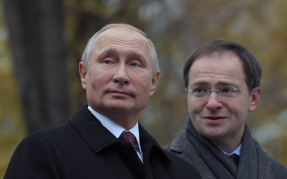 Władimir Putin i Władimir Medyński