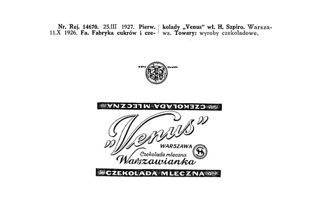 Logo firmy, która mieściła się przy Twardej 10 wraz z informacją o profilu działalności