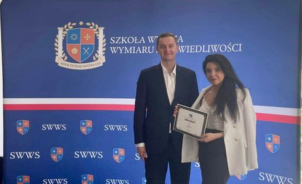 Łucja Darbah-Kopczyńska i wiceminister sprawiedliwości Sebastian Kaleta