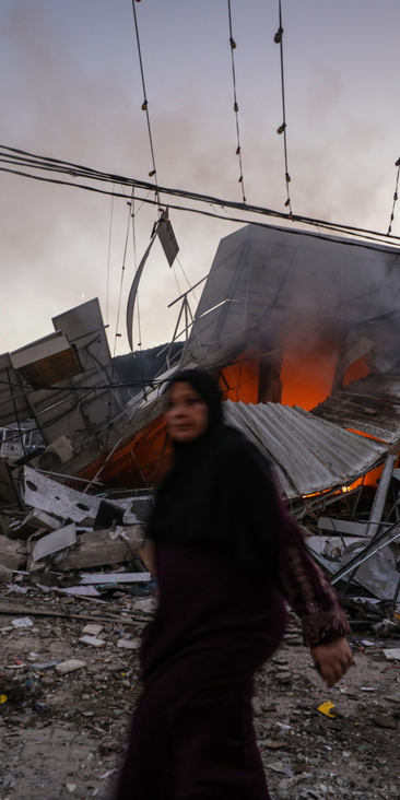 Zniszczenia w Strefie Gazy są olbrzymie.