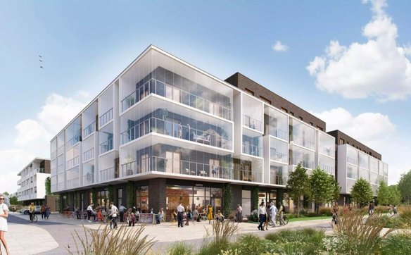 Na parterach budynków zaplanowano przestrzeń usługową o powierzchni sięgającej nawet 7 tys. mkw.