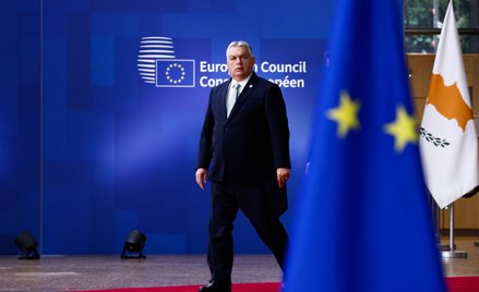 Viktor Orbán, premier Węgier, na posiedzeniu Rady Europejskiej w Brukseli