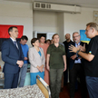 Flaga ukraińskich nacjonalistów podczas wizyty Niedzielskiego. Resort zdrowia komentuje