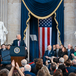 Donald Trump podczas zaprzysiężenia. Nowy prezydent chce postawić na AI