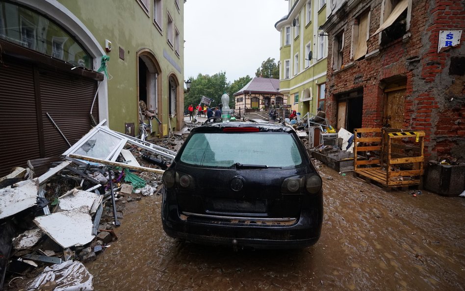 Zalane ulice w Kłodzku