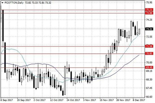 Notowania bawełny w USA – dane dzienne