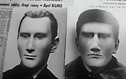 Portrety sprawców napadu stulecia opublikowane w prasie w 1964 r. Czy to Antoni S. (z lewej) i Adam 