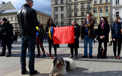 Proukraińska demonstracja w Krakowie