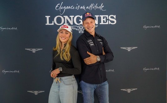 Mikaela Shiffrin i Marco Odermatt, ambasadorzy marki Longines.