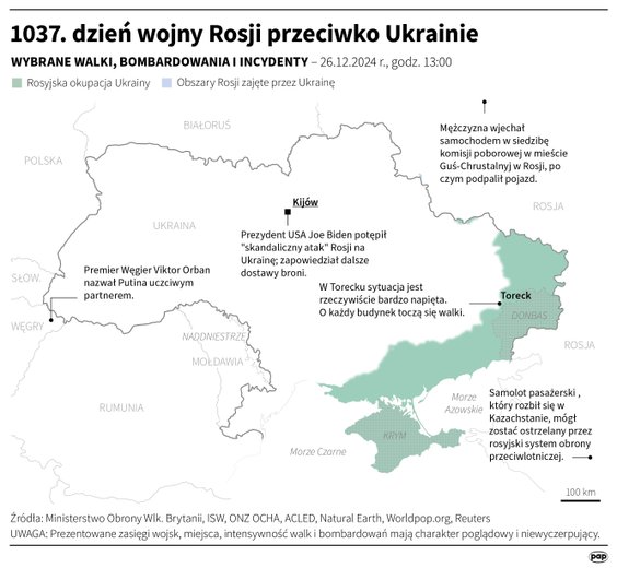 Tak wyglądała sytuacja na froncie w 1037 dniu wojny
