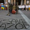 Demostracja we Lwowie w obronie Pułku Azow