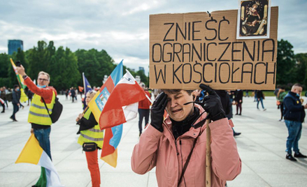 Protest w Warszawie, 16 maja 2020 r.