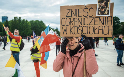Protest w Warszawie, 16 maja 2020 r.