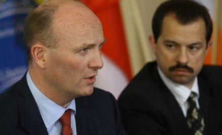 Declan Ganley i Artur Zawisza na konferencji Libertas w Warszawie