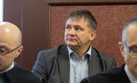 Sędzia Waldemar Żurek (C) na sali Sądu Dyscyplinarnego przy Sądzie Apelacyjnym w Katowicach