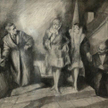 Bruno Schulz, Scena wieczorna, rysunek