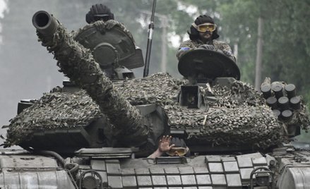 Ukraińscy żołnierze w obwodzie donieckim