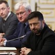 Prezydent Ukrainy Wołodymyr Zełenski oraz Szef MSZ Ukrainy Ukrainy Andrij Sybiha