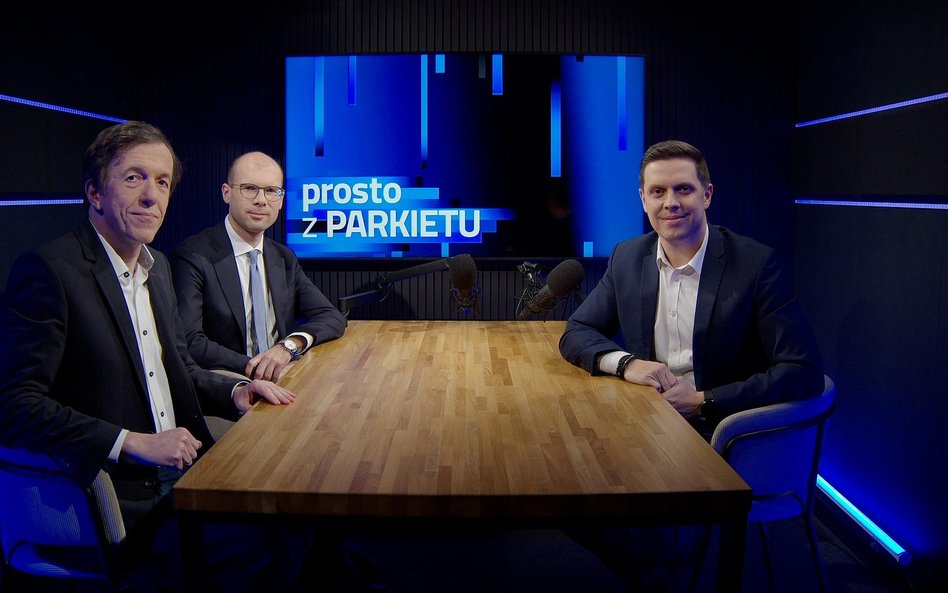 Marek Rogalski z DM BOŚ (od lewej) oraz Radosław Cholewiński ze Skarbiec TFI (w środku) byli gośćmi 