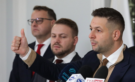 Marcin Romanowski, Jacek Ozdoba i Patryk Jaki z Suwerennej Polski.