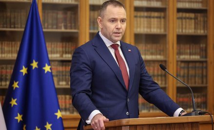 Prezydent Karol Nawrocki wygłosił wykład w Auli Patriotycznej Uniwersytetu Karola w Pradze, fotograf