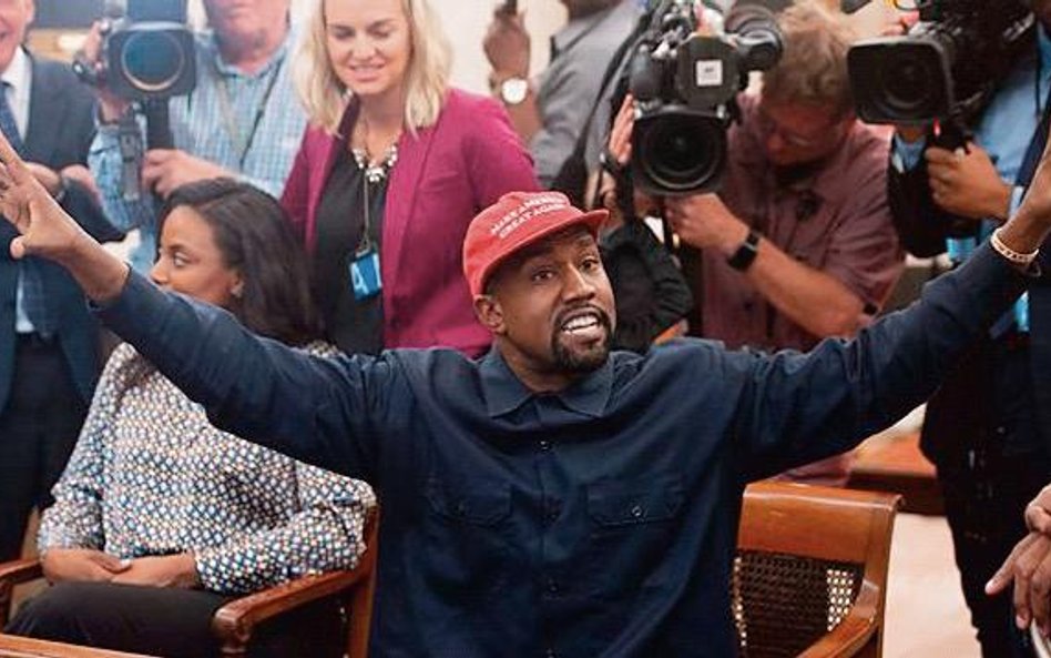 Kanye West w 2018 roku, gdy był fanem Donalda Trumpa